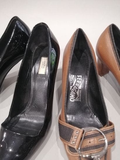 Two pairs of shoes: - PRADA Milano. Pair...