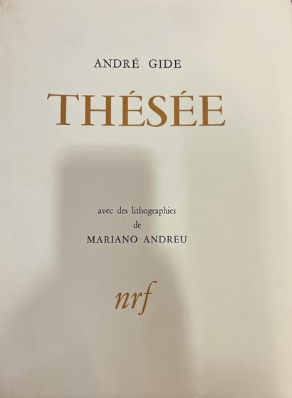 GIDE André. Thésée. Paris, NRF, 1947 ; in-folio...