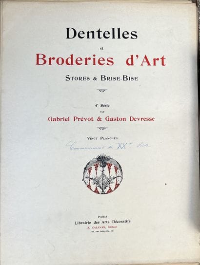 Some volumes on lace and fabrics, including...