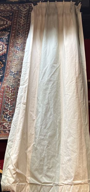 
Set of five panels of double curtains in...