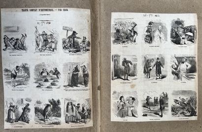 Deux albums CHAM (Amédée Charles Henry de...