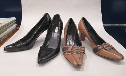 Two pairs of shoes: - PRADA Milano. Pair...