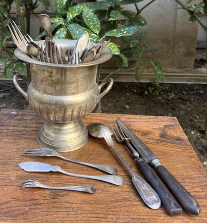 Set in silver plated metal : Medici-shaped...