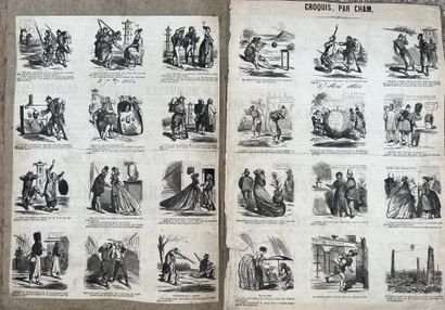 Deux albums CHAM (Amédée Charles Henry de...