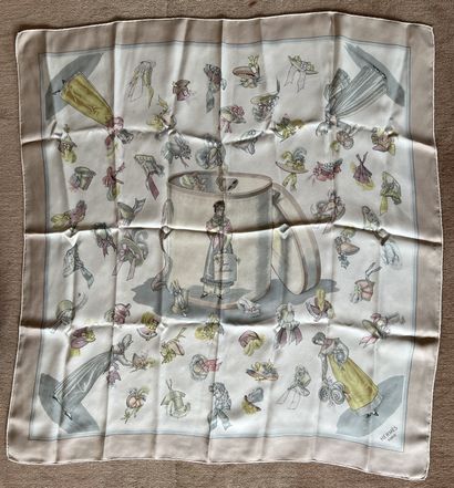HERMES. Paris Modistel. Silk square after...