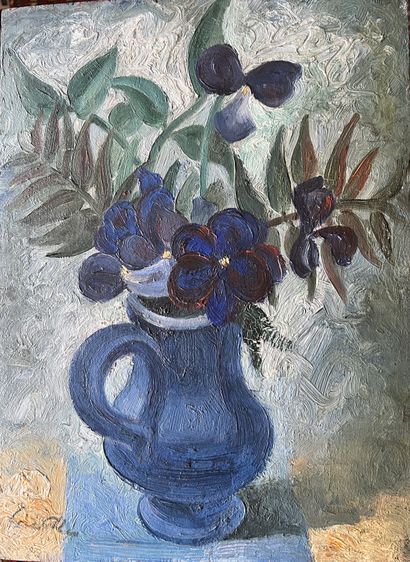 Yves ALIX (1890-1969): BOUQUET OF FLOWERS...