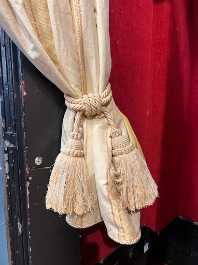 
Set of four pairs of double curtains in...