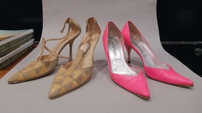 Two pairs of shoes: - MANOLO BLAHNIK. Pair...