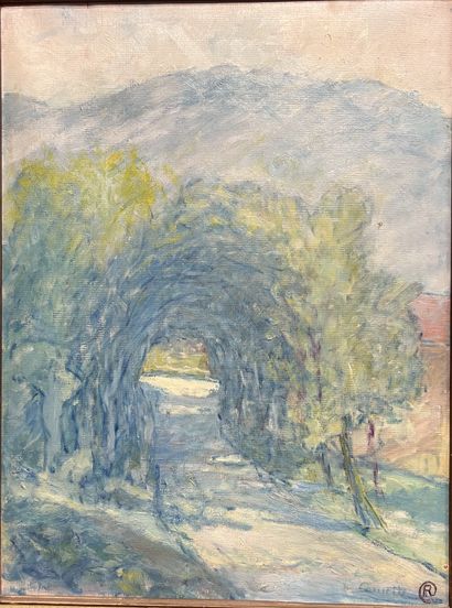 R. CARUETTE (XXth century) : VAULT OF TREES....