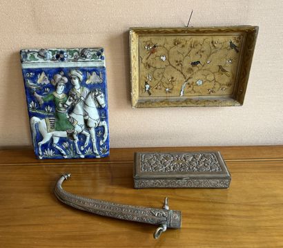 Trinkets: a polychrome enamelled ceramic...