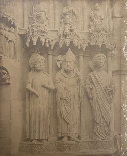 BISSON Brothers. Statues of the cathedral...