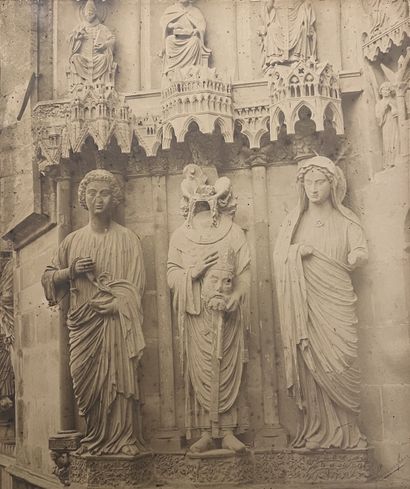 BISSON Brothers. Statues of the cathedral...