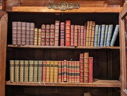 Set of bound books including E. Rostand,...