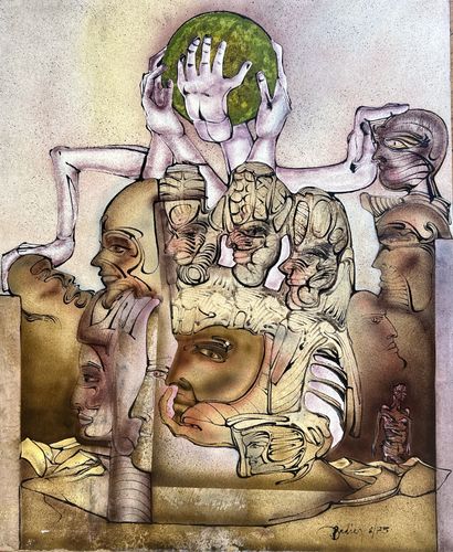 Denis FADIER (born in 1949): UNTITLED, 75....