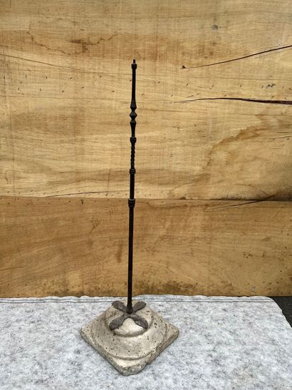 
Wrought iron shaft with a baluster and a...