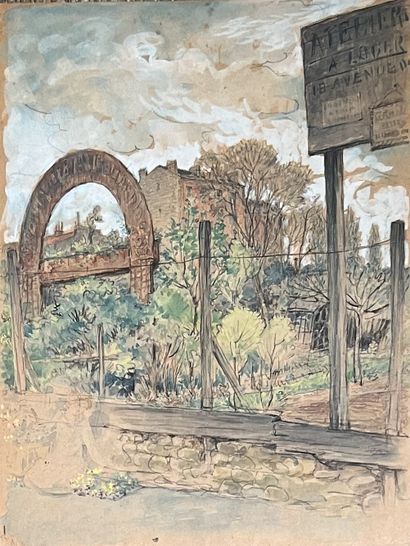 Henry-Julien DETOUCHE, attributed to : GARDENS...