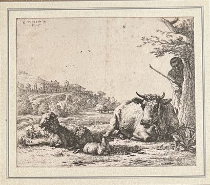 After Karel DUJARDIN: THE SHEPHERD BEHIND...
