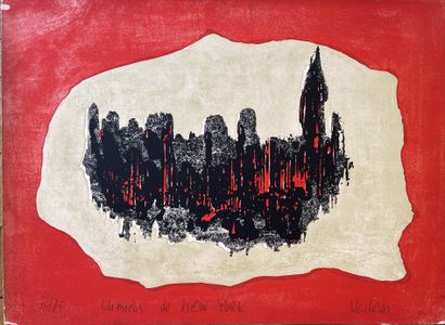 VACHERON*** : LIGHTS OF NEW YORK. Lithograph...