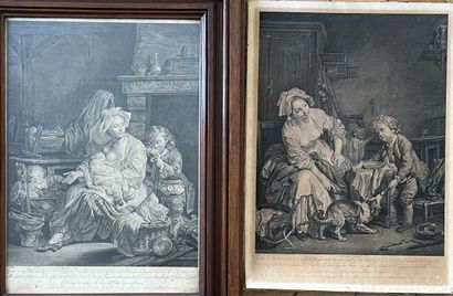 After Jean-Baptiste GREUZE : THE HAPPY MATERNITY...