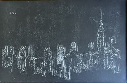 VACHERON*** : NEW YORK. Mixed media on paper...