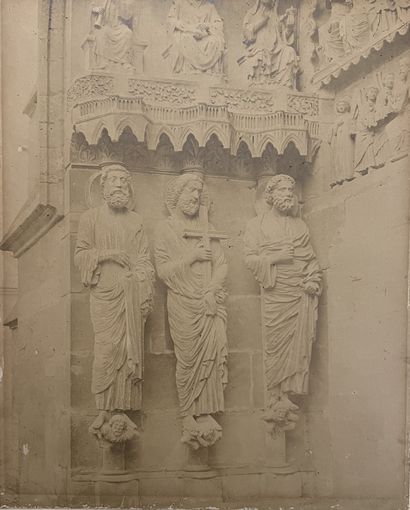 BISSON Brothers. Statues of the cathedral...