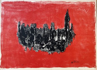 VACHERON***: NEW YORK. Lithograph in colors...