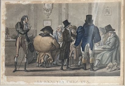 Pair of engravings in colors after Carl VERNET,...