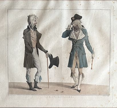 Pair of engravings in colors after Carl VERNET,...