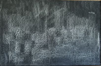 VACHERON*** : NEW YORK. Mixed media on paper...