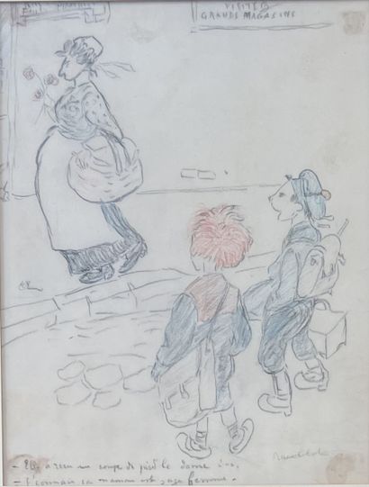 Francisque POULBOT (1879-1946) : SHE RECEIVED...