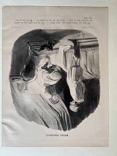 After Honoré DAUMIER. Five lithographs in...