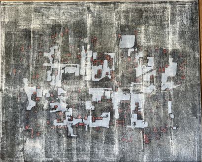 VACHERON*** : NEW YORK. Mixed media on canvas....