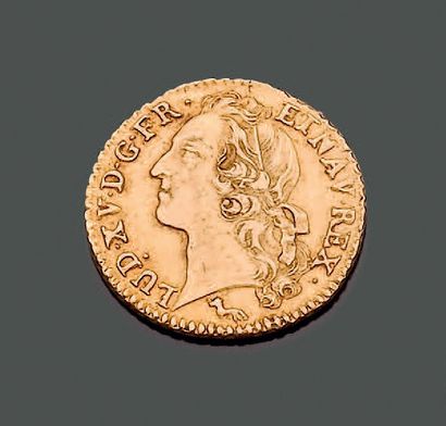 FRANCE. XVIIIth century. Yellow gold coin...