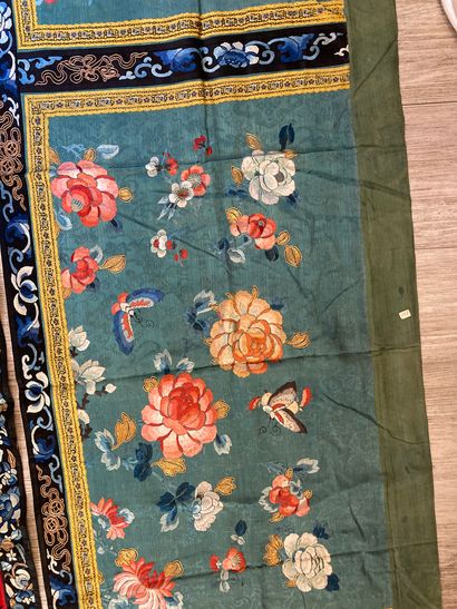 CHINE - Vers 1900.
Set of two rectangular...