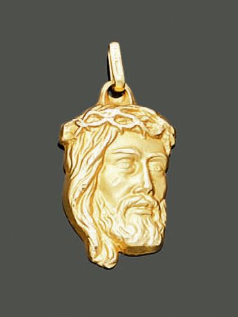 Pendant in 18K (750) yellow gold, representing...