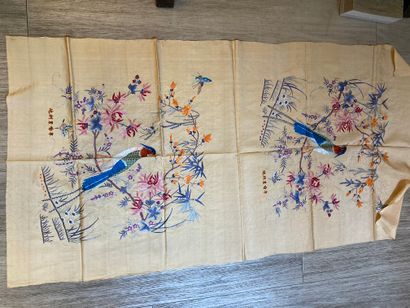 CHINE, Canton - XXe siècle.
Set of ten rectangular...
