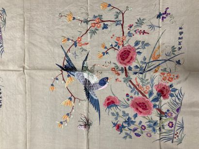 CHINE, Canton - XXe siècle.
Set of thirteen...
