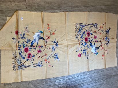 CHINE, Canton - XXe siècle.
Set of ten rectangular...