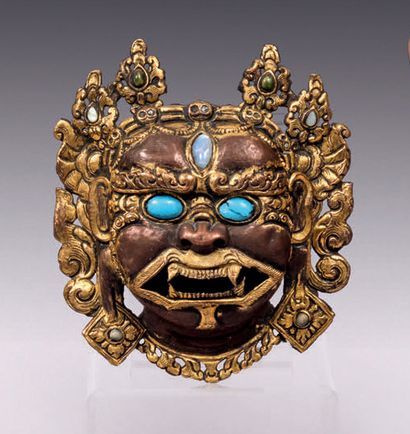 TIBET - XXe siècle.
Blood bowl in the form...