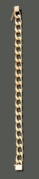 Bracelet in 18K (750) yellow gold, with horse...