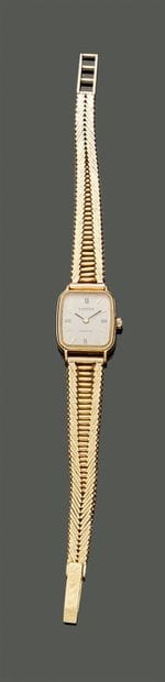 Articulated watch bracelet in 18K (750) yellow...