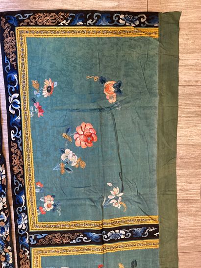 CHINE - Vers 1900.
Set of two rectangular...