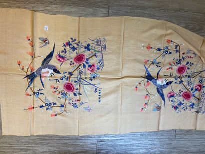 CHINE, Canton - XXe siècle.
Set of ten rectangular...