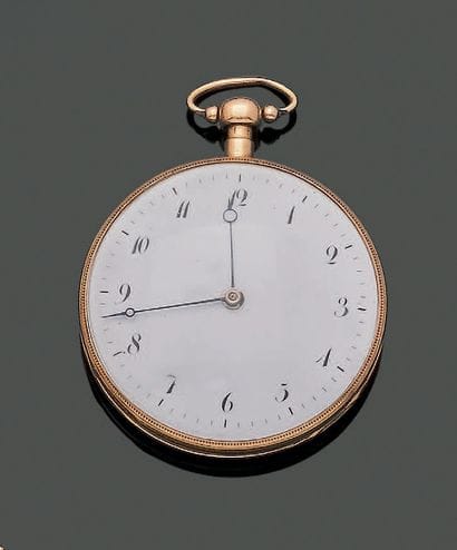 18K (750) yellow gold quarter-repeating pocket...