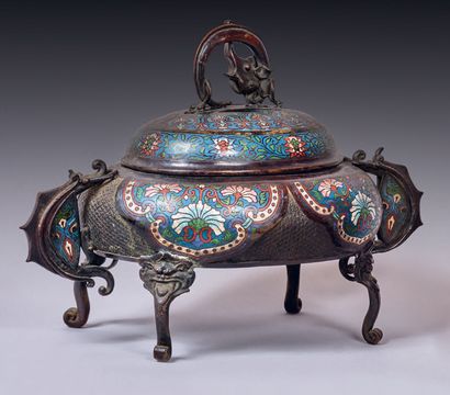JAPON - Époque MEIJI (1868- 1912).
A bronze...