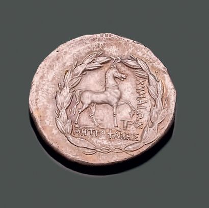 EOLYDE CYME (circa 160 B.C.). Silver tetradrachm....