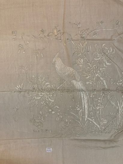 CHINE, Canton - XXe siècle.
Set of ten rectangular...