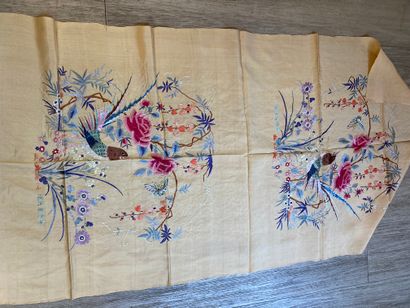 CHINE, Canton - XXe siècle.
Set of ten rectangular...