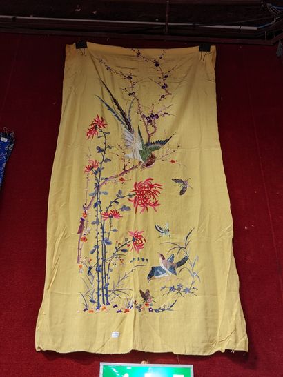 CHINE, Canton - XXe siècle.
Set of five rectangular...