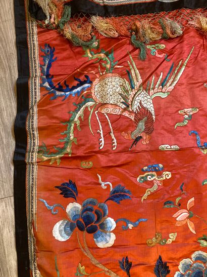CHINE - Vers 1900.
Set of two large door...
